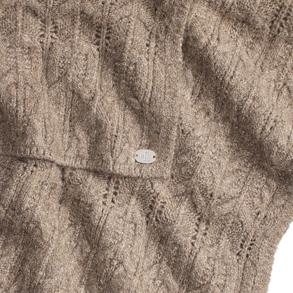 Pointelle-Knit Cotton-Blend Scarf