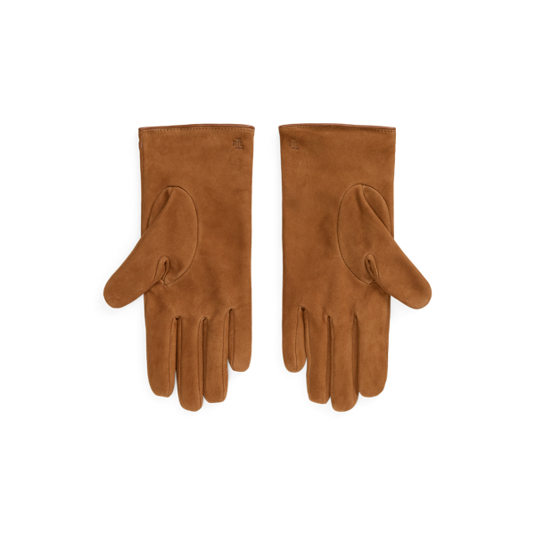 Whipstitched Suede Gloves