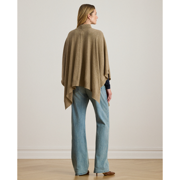 Mockneck Knit Poncho