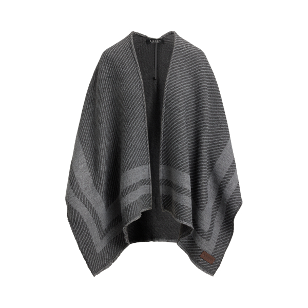 Striped Twill Ruana Lauren 1