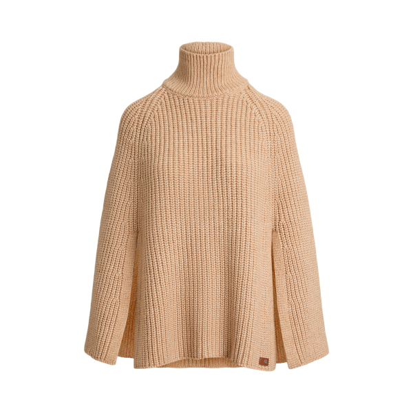 Cape &ndash; Rib-Knit &ndash; Cotton-Blend &ndash; Mockneck Lauren 1