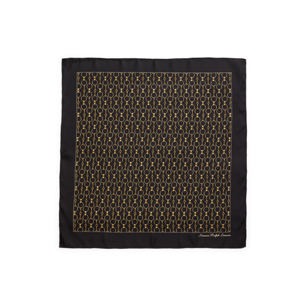 Chain-Print Silk Square Scarf