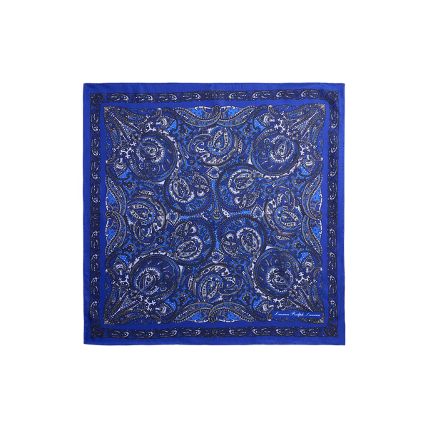Paisley-Bandana aus Seide Lauren in Navy 2