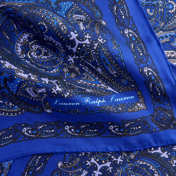 Paisley-Bandana aus Seide Lauren in Navy 3