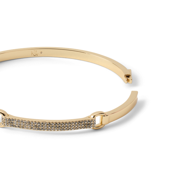ゴールドプレーテッド パヴェ ヒンジ バングル | ラルフ ローレン公式