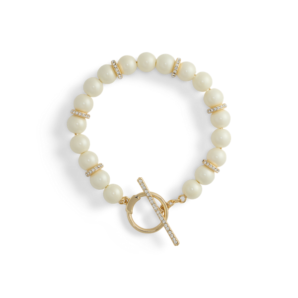 Ralph Lauren★パール/チャームブレスレット パヴェ フェイクパール フレックス ブレスレット | ラルフ