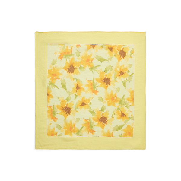 Seidentuch mit Blumenmuster Lauren in Zitronensorbet 2