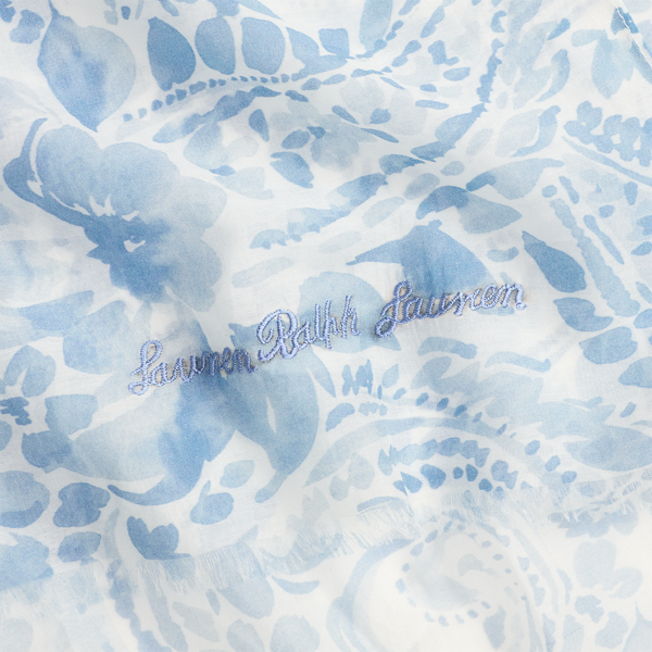 Blue Note Paisley Cotton-Silk Scarf Lauren 3
