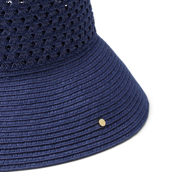 Stroh-Topfhut mit Lochmuster Lauren in Edles Lila 3