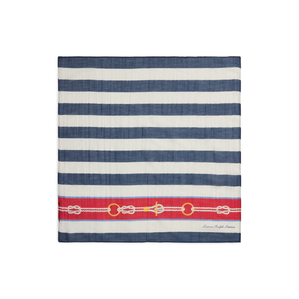 Baumwoll-Seiden-Tuch mit Muster Lauren in Edles Lila 2