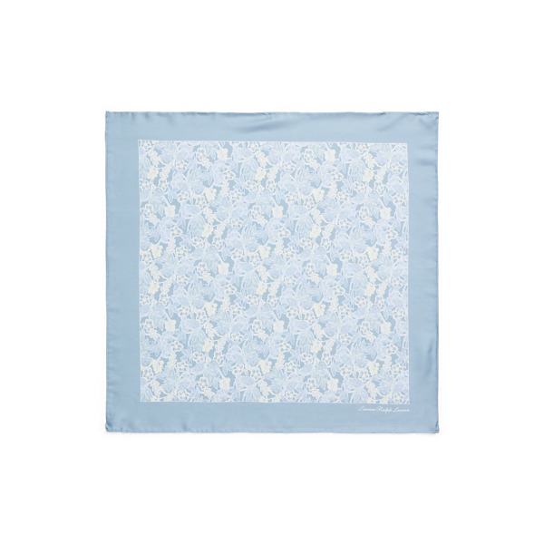 Baumwoll-Seiden-Tuch mit Blumenmuster Lauren in Blaue Note 2