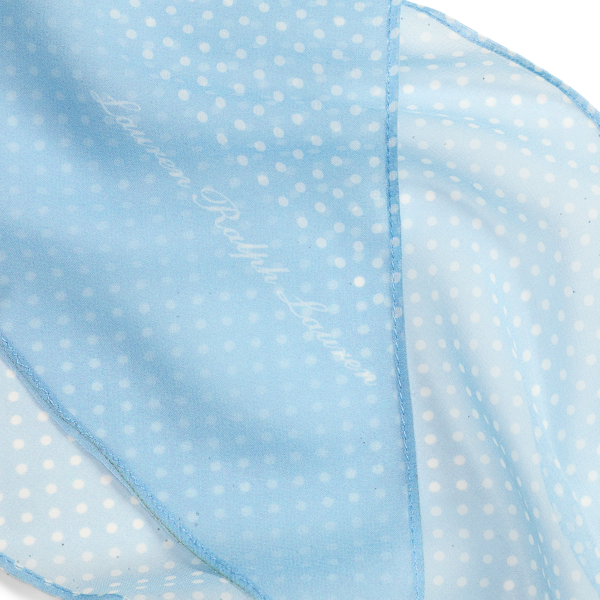 Blue Note Polka-Dot Silk Skinny Scarf Lauren 3