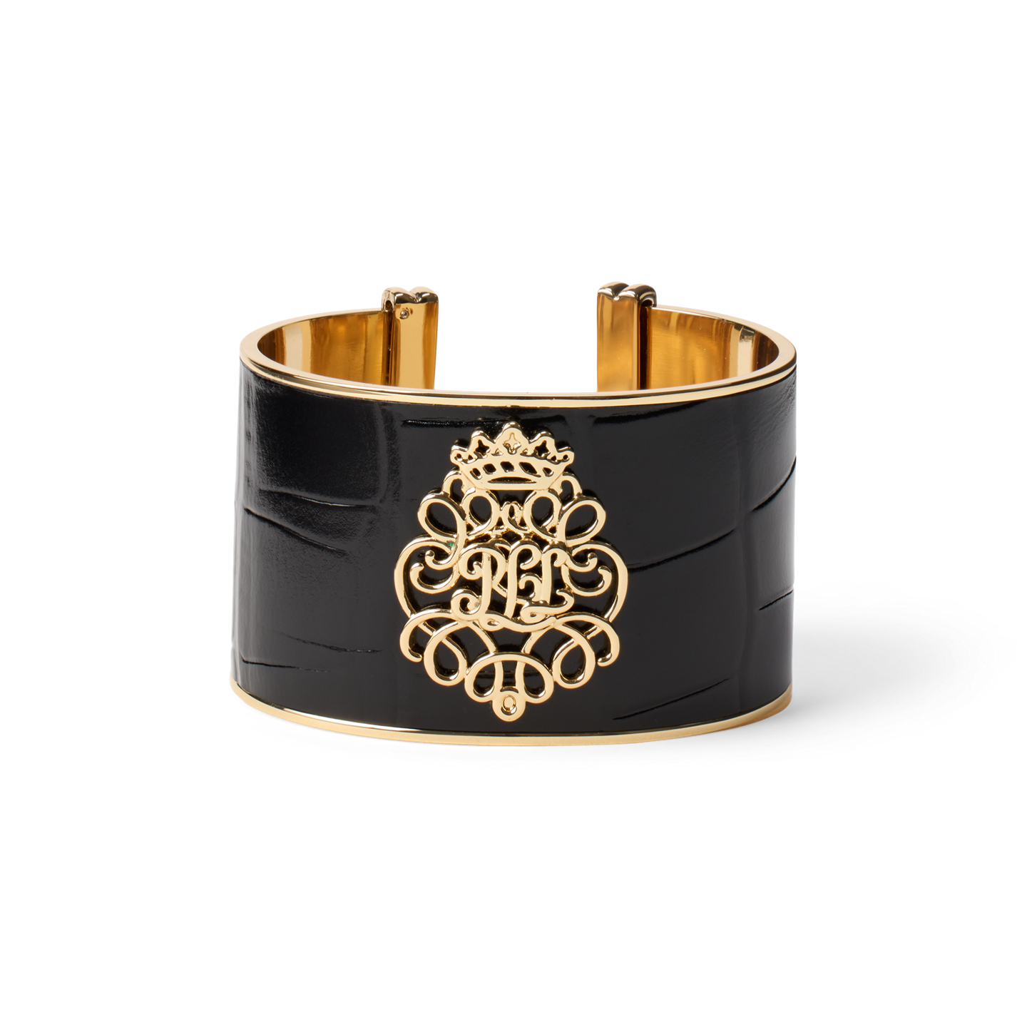 Женский браслет Ralph Lauren Gold-Plated Logo Leather, цвет: Золотой — фото 2
