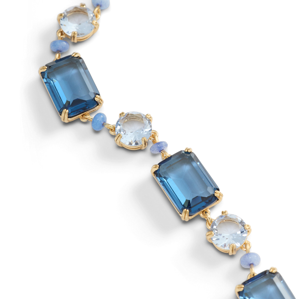 Pulseira com pedras e amazonita Lauren em Dourado/azul 2