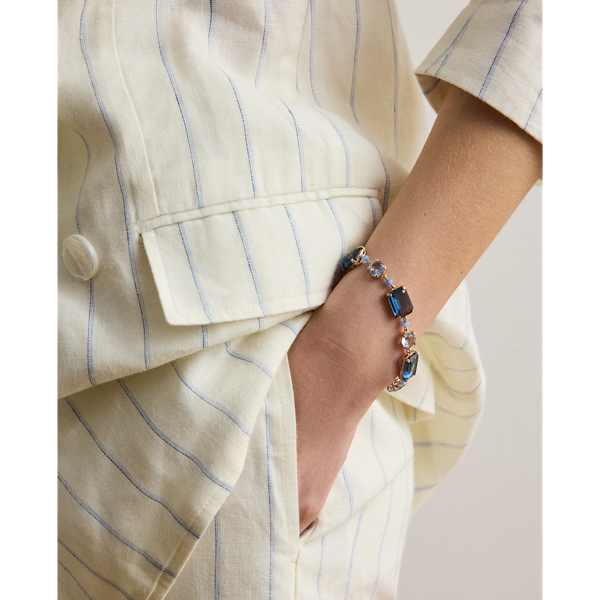 Pulseira com pedras e amazonita Lauren em Dourado/azul 3