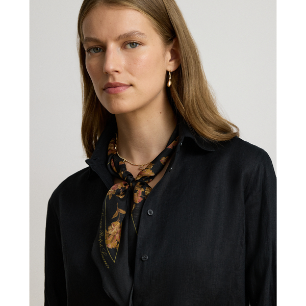 Floral Silk Diamond Scarf