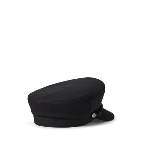 Женская кепка Ralph Lauren Felted Fisherman, цвет: Чёрный