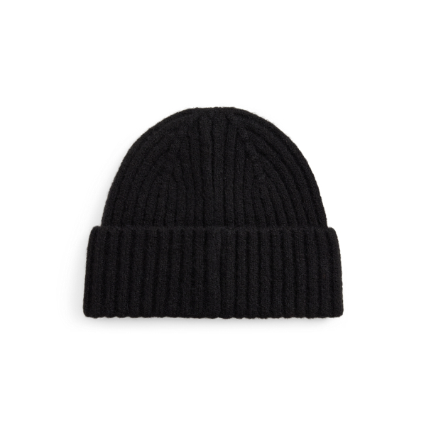 Embellished-Bullion Rib-Knit Beanie