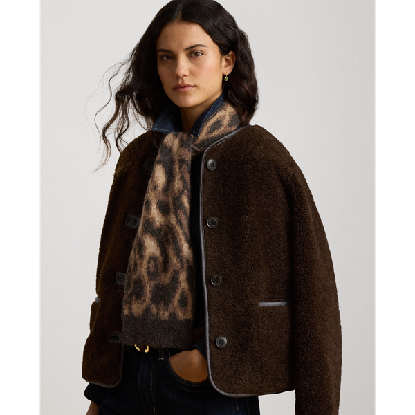 Ocelot-Motif Scarf