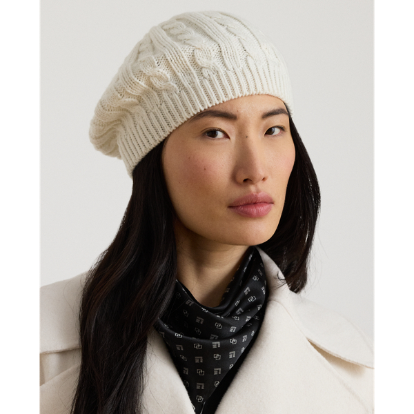 Cable-Knit Beret
