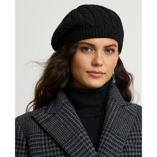 Cable-Knit Beret