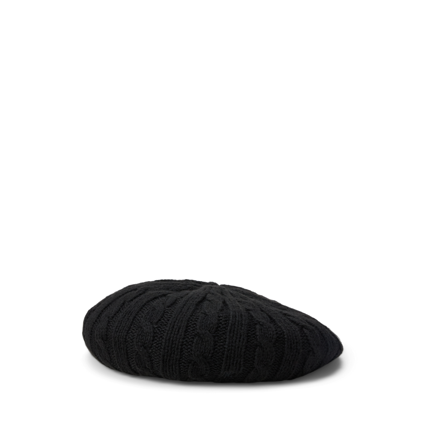Головные уборы Ralph Lauren Cable-Knit Beret, цвет: Чёрный — фото 3