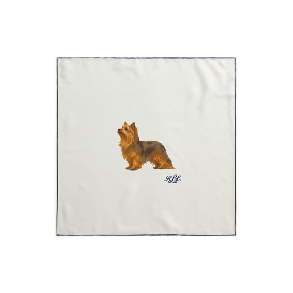 Dog Silk Square Scarf