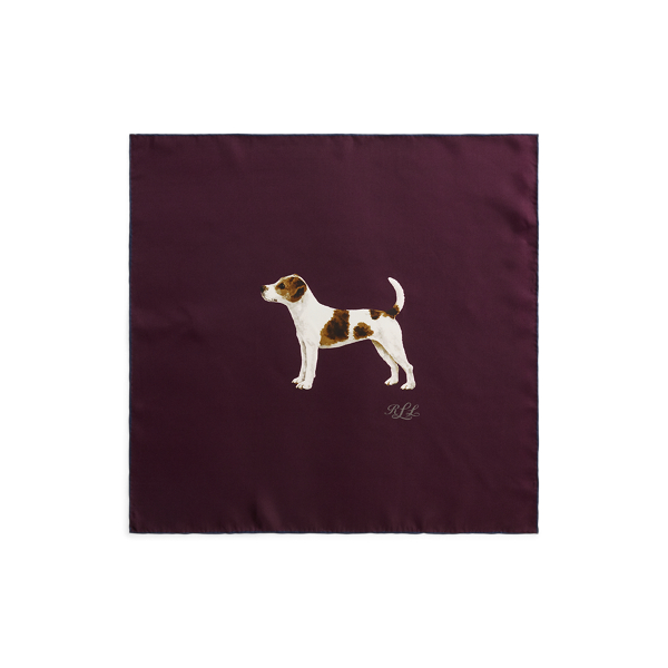 Dog Silk Square Scarf