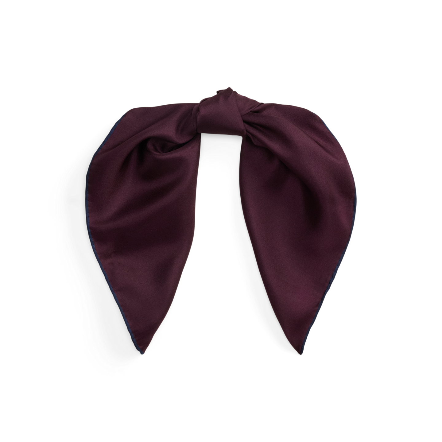 Женский шарф Ralph Lauren Dog Silk Square, цвет: Тёмный гранатовый — фото 3