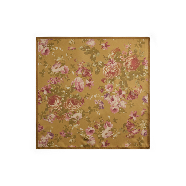 Floral Silk Square Scarf