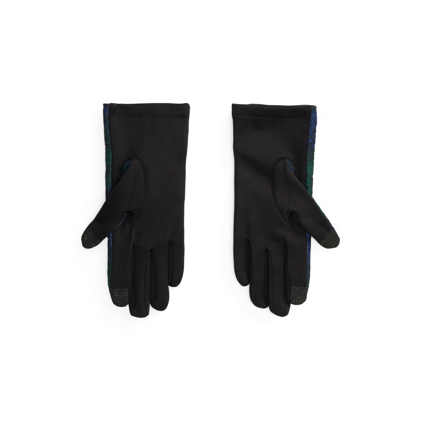 Женские перчатки Ralph Lauren Black Watch Diamond-Quilted Tech Gloves, цвет: Чёрный — фото 1