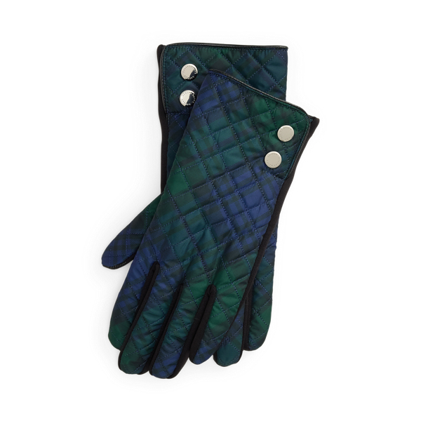 Black Watch Diamond-Quilted Tech Gloves