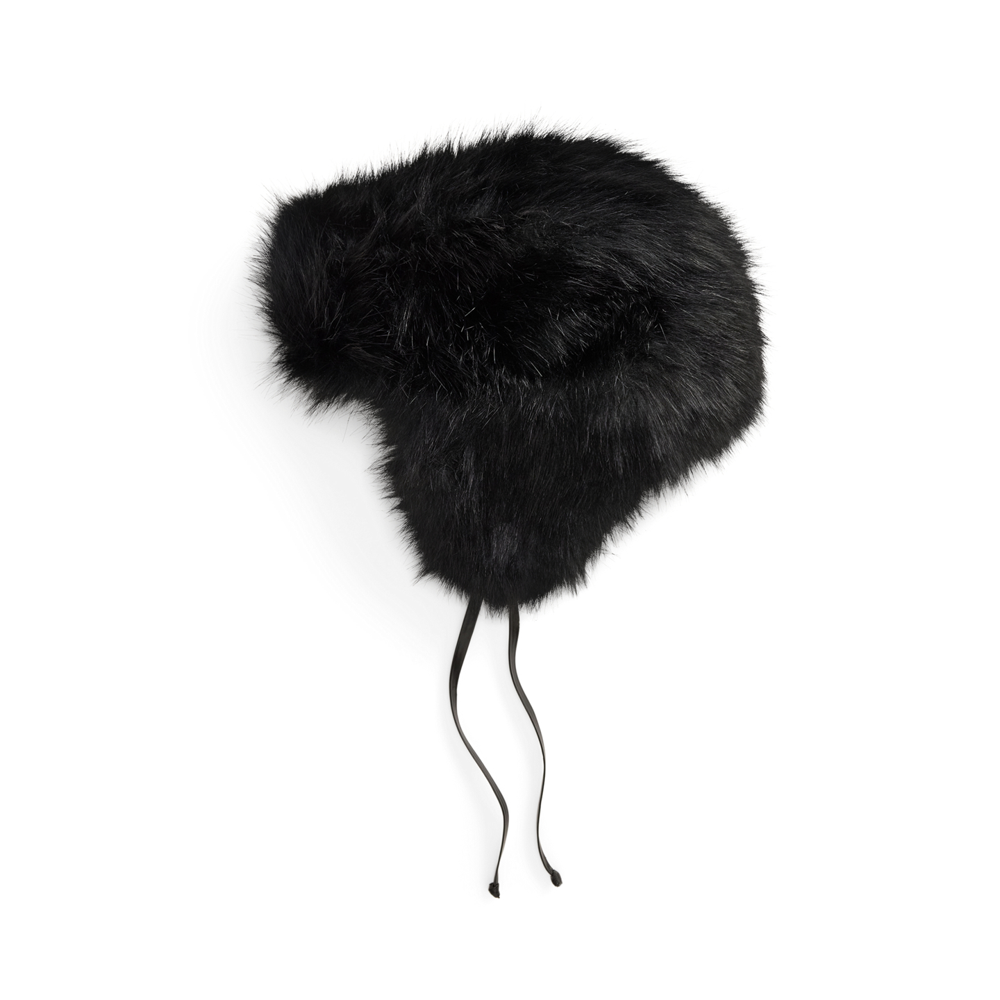 Женский головной убор Ralph Lauren Faux-Fur Trapper Hat, цвет: Чёрный — фото 4