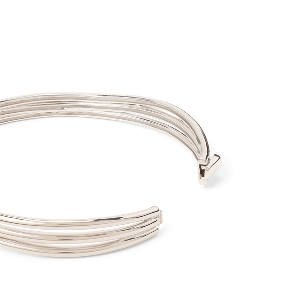 Silver Sterling Silver Wavy Bangle Lauren 2