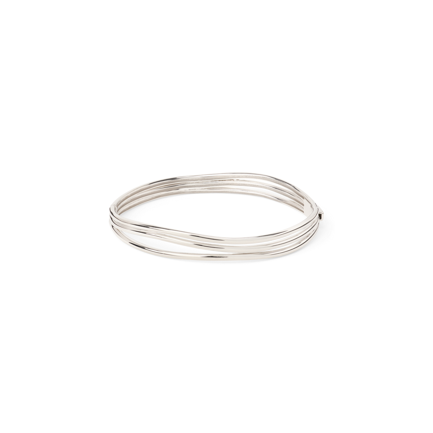 Ralph Lauren Sterling Silver Wavy Bangle, цвет: Серебряный — фото 3