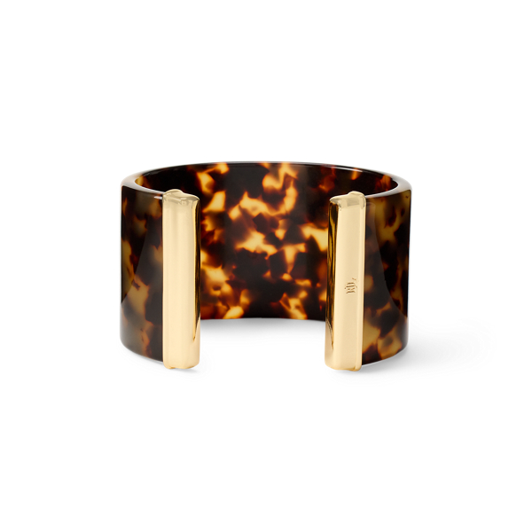 Gold-Tone Logo Hinge Bangle