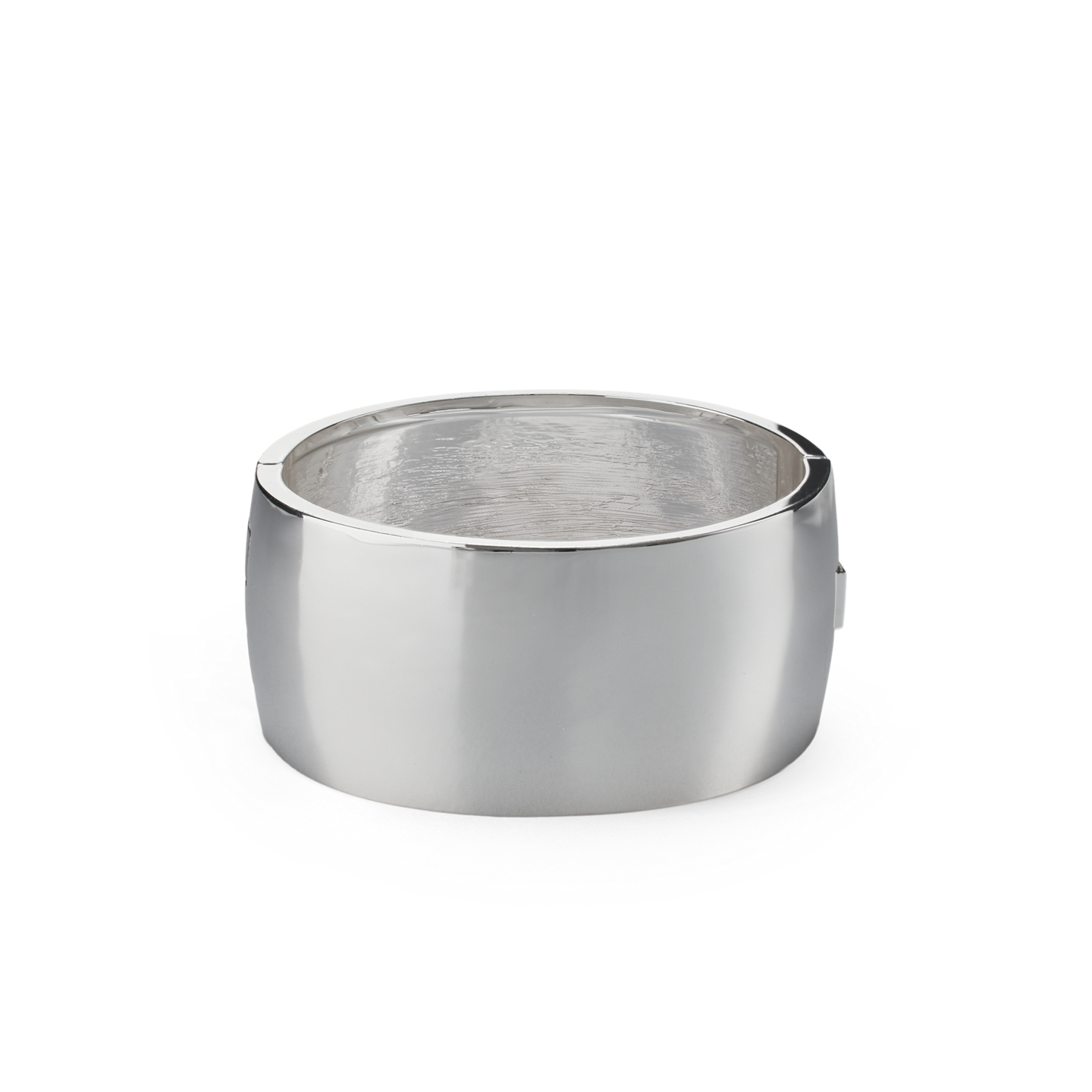 Ralph Lauren Silver-Plated Wide Hinge Bangle, цвет: Серебряный — фото 3