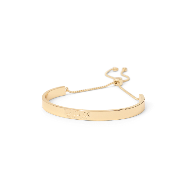 Gold Gold-Plated Logo Slider Bracelet Lauren 3