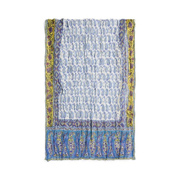 Multi Paisley Cotton-Silk Scarf Polo Ralph Lauren 2