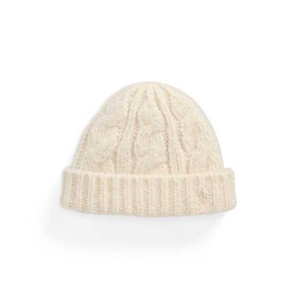 Cable-Knit Wool-Blend Beanie