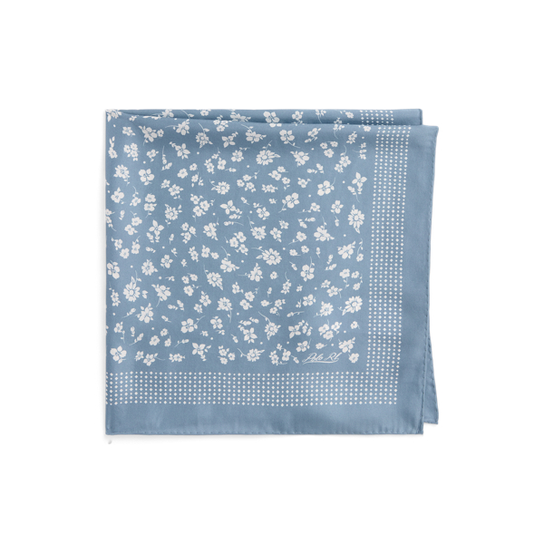 Chambray Silk Square Scarf Polo Ralph Lauren 2
