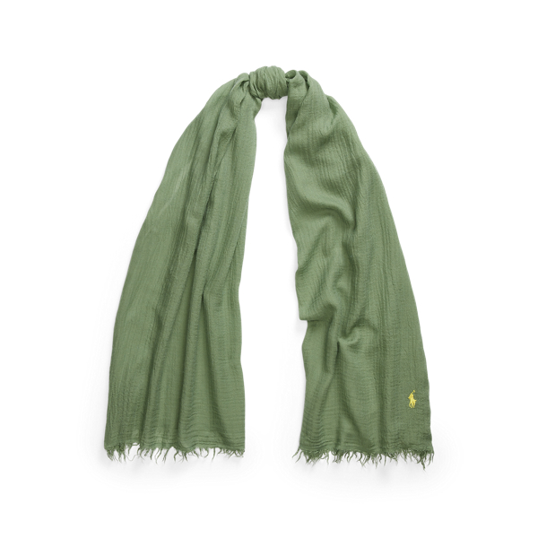 Schal mit Fransenbesatz