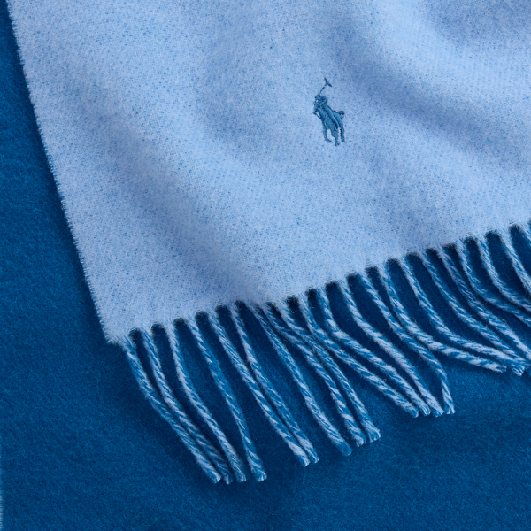Fringe-Trim Wool Scarf