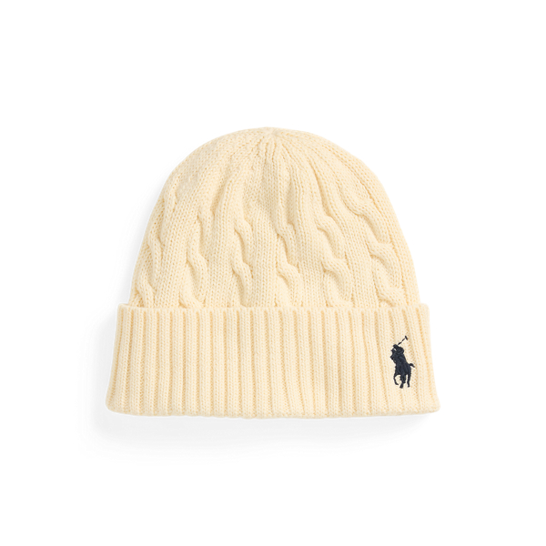 Cable-Knit Cotton Beanie Polo Ralph Lauren 1
