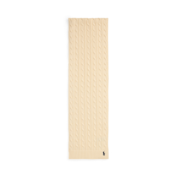 Cable-Knit Cotton Scarf