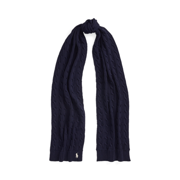 Sciarpa in cotone a trecce