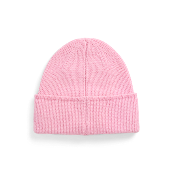 Taylor Rose Pink Pony Merino Wool Beanie Polo Ralph Lauren 2