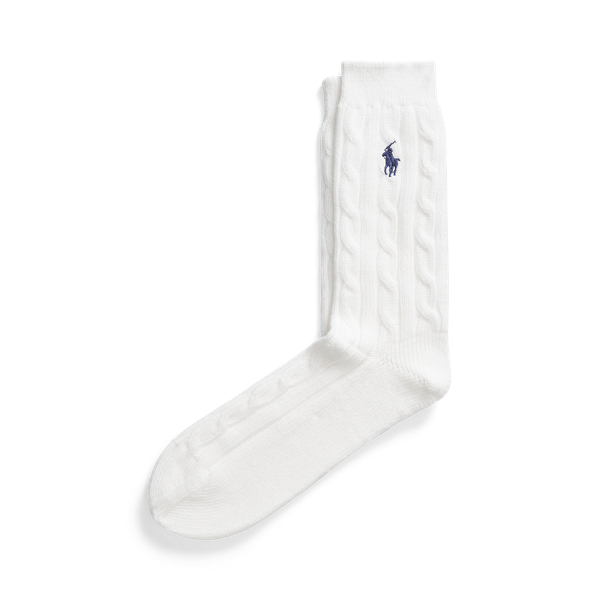 Women s White Designer Socks Ralph Lauren LT