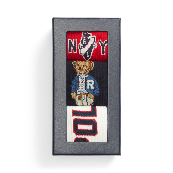 Polo Bear Crew Sock 3-Pack Gift Set