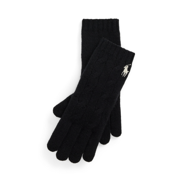 Cable-Knit Wool-Cashmere Gloves